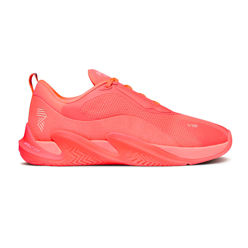 R.A.D® ONE V2 CORAL GLOW at R.A.D® - Performance Footwear . 01_V2_SUNSET_ORANGE_SIDE — View 1