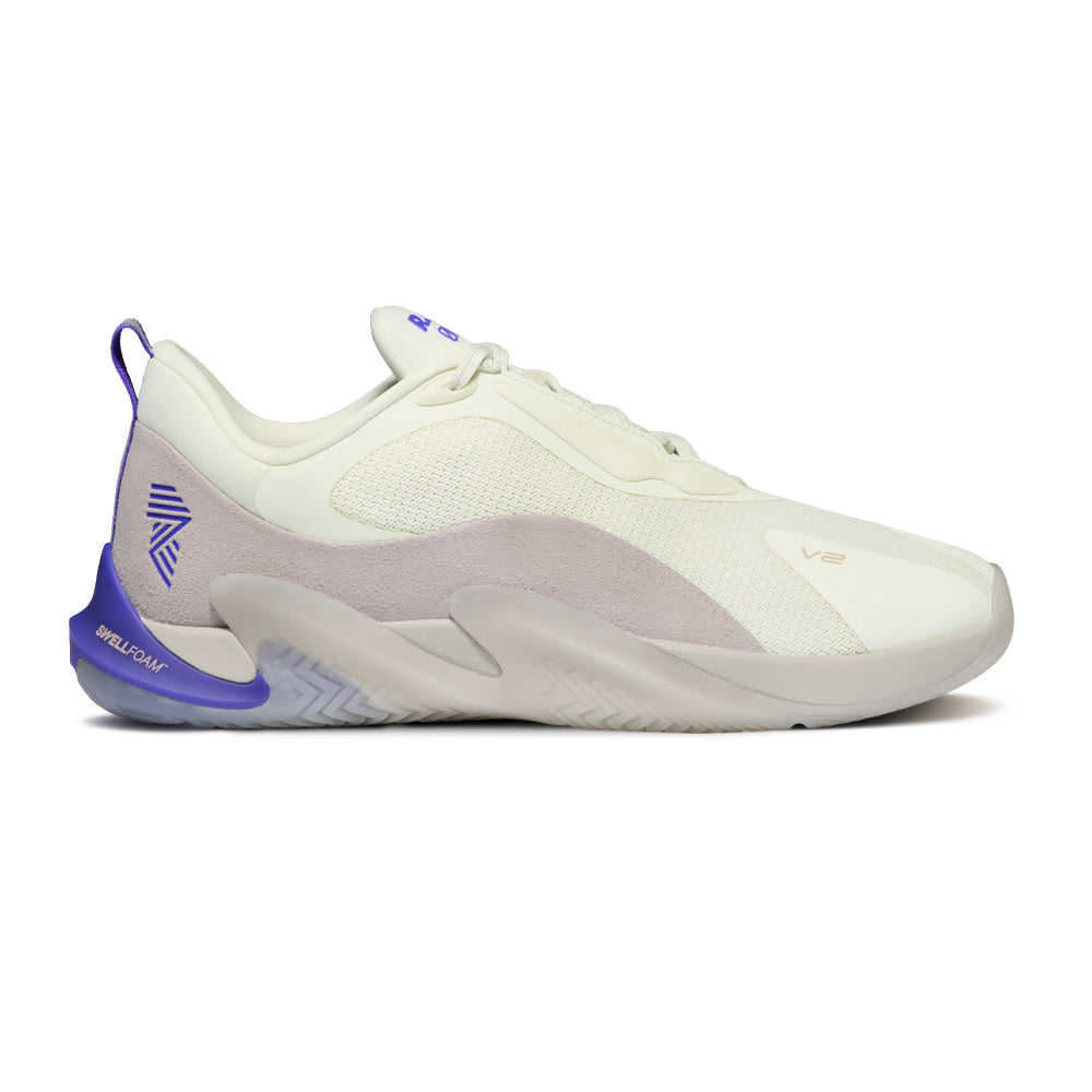 R.A.D® ONE V2 SPORT WHITE at R.A.D® - Performance Footwear . RADV2ANTIQUEWHITEBLUEIRISSIDE — View 1